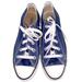 Converse Shoes | Converse Chuck Taylor Dark Slate Blue Canvas Low Top Sneakers Women’s Size 6 | Color: Blue/White | Size: 6