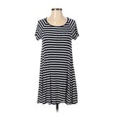 Old Navy Casual Dress - A-Line: Blue Color Block Dresses - Women's Size Small