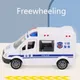 Camion de pompiers interactif sans alimentation électrique voiture d'ambulance à enrouler jouet de