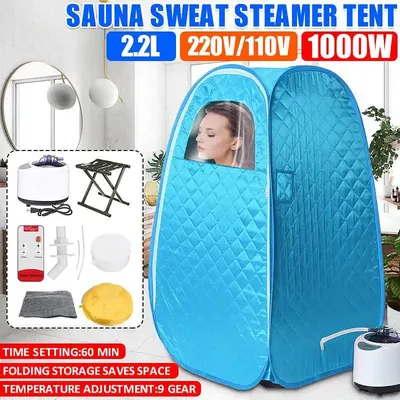 Sauna à vapeur pliable Portable 2,2 l, Machine à peau bénéfique, bain amincissant, SPA, cadre de