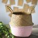 Bayou Breeze Wicker Basket Wicker in Pink | 9.06 H x 10.63 W x 10.63 D in | Wayfair DEC0F8CF476D4013A9333F52EAA88201