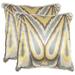 SAFAVIEH Keri 18-inch Yellow Decorative Pillows (Set of 2)