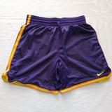 Nike Shorts | Nike Dri Fit Purple Yellow Orange Mesh Lined Drawstring Shorts Size Xs | Color: Orange/Purple | Size: Xs