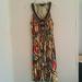 Anthropologie Dresses | Anthro Rana Gill Maxi Dress Beaded Halter Maxi Flowy Women's Small | Color: Brown/Orange | Size: S