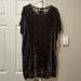 Madewell Dresses | Madewell Gray Velvet Tieback Dress | Color: Gray | Size: M