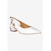 Women's Shayanne Slingback Pump by J. Renee in White (Size 5 1/2 M)