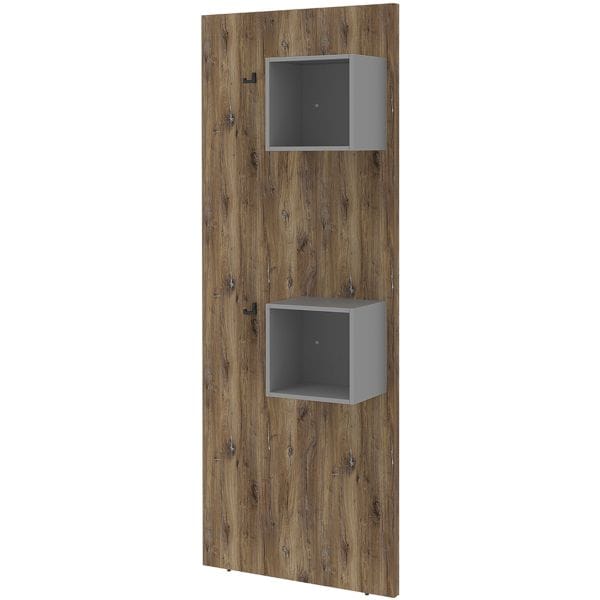röhr 2 Paneel-Elemente Cube offen 2 Haken grau, 80x220.5x30 cm Image