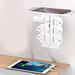 Power Strip Tower 6 Outlets 3 Usb with Removable Shelf Wall Mount - N/A
