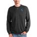 Men's Antigua Heathered Black Seattle Kraken Reward Crewneck Pullover Sweatshirt