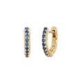 Kate Spade Jewelry | Kate Spade Tiny Twinkles Mini Huggie Hoops Blue | Color: Blue/Gold | Size: Os