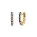 Kate Spade Jewelry | Kate Spade Tiny Twinkles Mini Huggie Hoops Blue | Color: Blue/Gold | Size: Os