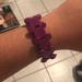 Disney Jewelry | Disney Mickey Mouse Purple Stretch Bracelet | Color: Purple/White | Size: Os