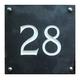 Large Engraved Black Slate house number sign - 1 to 99 available