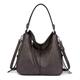 Realer Women Handbags Fashion Hobo Bags Faux Leather Long Strap Shoulder Bag Ladies Large Tote Bag Cross body Bag for Work Business School College Travel Taupe