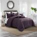 Everly Quinn Gouse Luxury Microfiber 7 Pieces Comforter Set Polyester/Polyfill/Microfiber in Indigo | King Comforter + 6 Additional Pieces | Wayfair