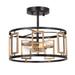 Everly Quinn Issai 2-Light 12" Semi Flush Mount, Crystal in Yellow | 10.5 H x 12 W x 12 D in | Wayfair AE79117CD6C542A4BF585581B5D47262