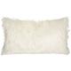 Coussin long en imitation fourrure Ivoire 75x35 cm - Ivoire