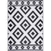 Black/White 72 x 48 x 0.08 in Area Rug - Foundry Select Hulmeville Southwestern Machine Woven Indoor/Outdoor Area Rug | Wayfair