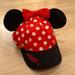 Disney Accessories | Disney Parks Minnie Mouse Kids Baseball Hat | Color: Black/Red | Size: Osg