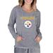 NFL Mainstream Women's Long-Sleeve Hooded Top (Size XL) Pittsburgh Steelers, Cotton,Polyester,Rayon