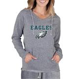 NFL Mainstream Women's Long-Sleeve Hooded Top (Size L) Philadelphia Eagles, Cotton,Polyester,Rayon