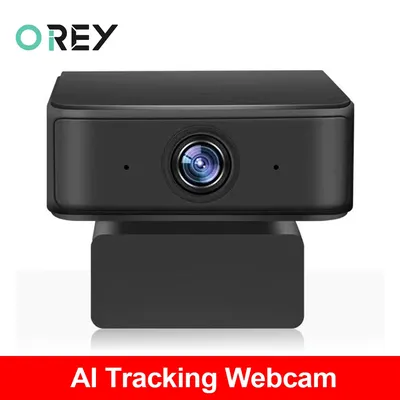 Webcam Full HD 1080P à suivi automatique Mini caméra USB avec Microphone pour conférence en ligne