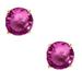 Kate Spade Jewelry | Kate Spade Round Oversized Stud Earrings In Amethyst Purple & Gold | Color: Gold/Purple | Size: Os