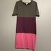 Lularoe Dresses | Lularoe Color Block Julia | Color: Gray/Pink/Purple | Size: M