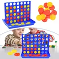 Jeu de société 4 en ligne allergique pliable pour enfants jouets pour enfants alignement