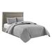 Red Barrel Studio® Microfiber 3 Piece Coverlet/Bedspread Set Polyester/Polyfill/Microfiber in Gray | Queen Bedspread + 2 Shams | Wayfair