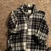 American Eagle Outfitters Shirts | Mens Flannel American Eagle | Color: Black/White | Size: S