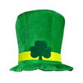 St. Patrick's Day Top Hut Kleeblatt Kleeblatt Hut Samt Grün Leprechaun Cap Damen Herren Erwachsene irische Tag Feier Parade Karneval Festival Hut Kostüm Party Supplies Zubehör Set