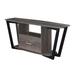 Graystone 60 inch 1 Drawer TV Stand with Shelves in Charcoal Gray/Black - Convenience Concepts 112085CGYBL