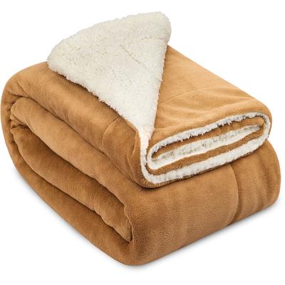 Beautissu - Sherpa Decke Alina 200cm, 150cm, Beige/Weiß