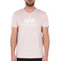 Alpha Industries Basic V-Neck T-Shirt, pink, Größe XL