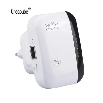 Creacube-Répéteur WiFi 300 GHz sans fil 2.4 Mbps booster de signal extension de la portée du