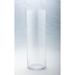 23.5" Clear Solid Glass Cylindrical Flower Vase