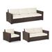 Palermo Seating Replacement Cushions - Double Chaise, Pattern, Belle Damask Claypot, Standard - Frontgate