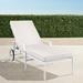 Grayson Chaise Lounge with Cushions in White Finish - Alejandra Floral Aruba, Standard - Frontgate