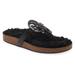 Tory Burch Shoes | Nib Tory Burch Miller Cloud Shearling Leather Sandal Black 6.5 7 7.5 8.5 9 9.5 | Color: Black/Brown | Size: Various