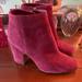 Michael Kors Shoes | Michael Kors Burgundy Booties | Color: Purple/Brown | Size: 7