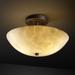 Justice Design Group Clouds 14 Inch 2 Light Semi Flush Mount - CLD-9690-35-DBRZ