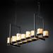 Justice Design Group Lumenaria 42 Inch 14 Light Linear Suspension Light - FAL-8764-12-DBRZ