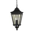 Generation Lighting Cotswold Lane 26 Inch Tall 3 Light Outdoor Hanging Lantern - OL5412BK