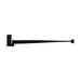 Renovators Supply Black Lift Off Pintle Hinge 24" L Wrought Iron Reversible Pin Hinges Pack of 2