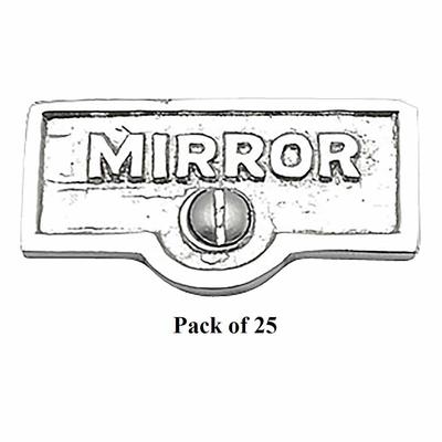 25 Switch Plate Tags MIRROR Name Signs Labels Chrome Brass | Renovator's Supply