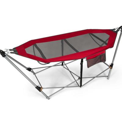 Costway Portable Folding Hammock with Hammock Stand-Red