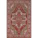 Red Heriz Serapi Turkish Living Room Area Rug Hand-knotted Wool Carpet - 7'0" x 9'9"