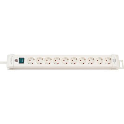 1952200100 Steckdosenleiste mit Schalter 10fach Weiß Schutzkontakt 1 St. - Brennenstuhl Image