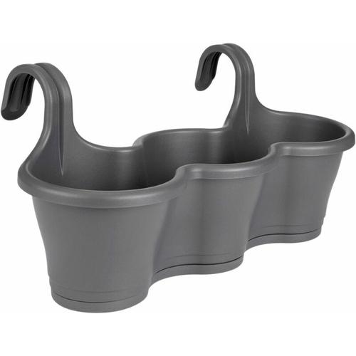 Bertopf Corsica Easy Hanger trio anthrazit ø 17 cm Blumentöpfe & Übertöpfe - Elho